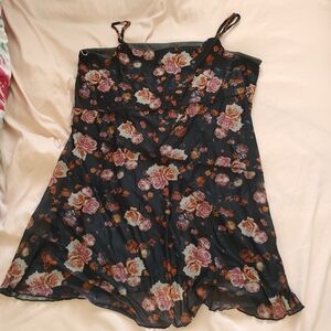 Arizona Jean Company Floral Dress with Spaghetti Straps